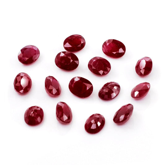 Natural African Untreated Calibrated Ruby Ovals | 7x9mm