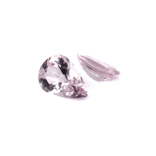 Natural Morganite Pears Matching Pair | 5.34cts