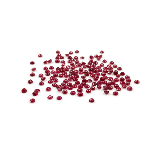 Natural Bangkok Ruby Calibrated Rounds | 3mm & 4mm