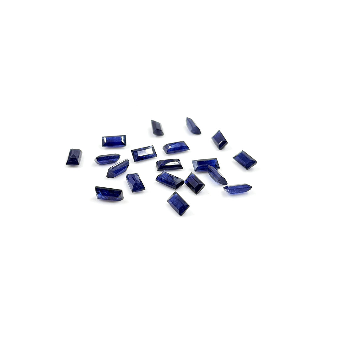 Natural  Bangkok Blue Sapphire Calibrated Baguettes | 4x8mm & 5x10mm