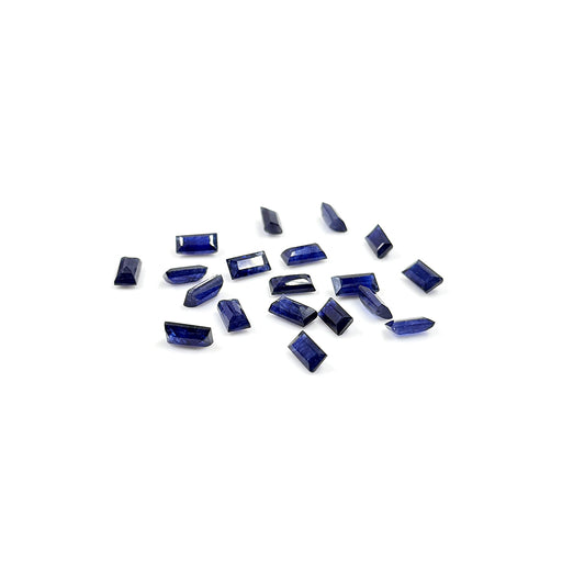 Natural  Bangkok Blue Sapphire Calibrated Baguettes | 4x8mm & 5x10mm