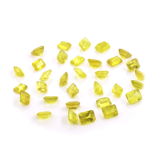 Natural Bangkok Yellow Sapphire Calibrated Octagons | 3x4mm & 4x5mm