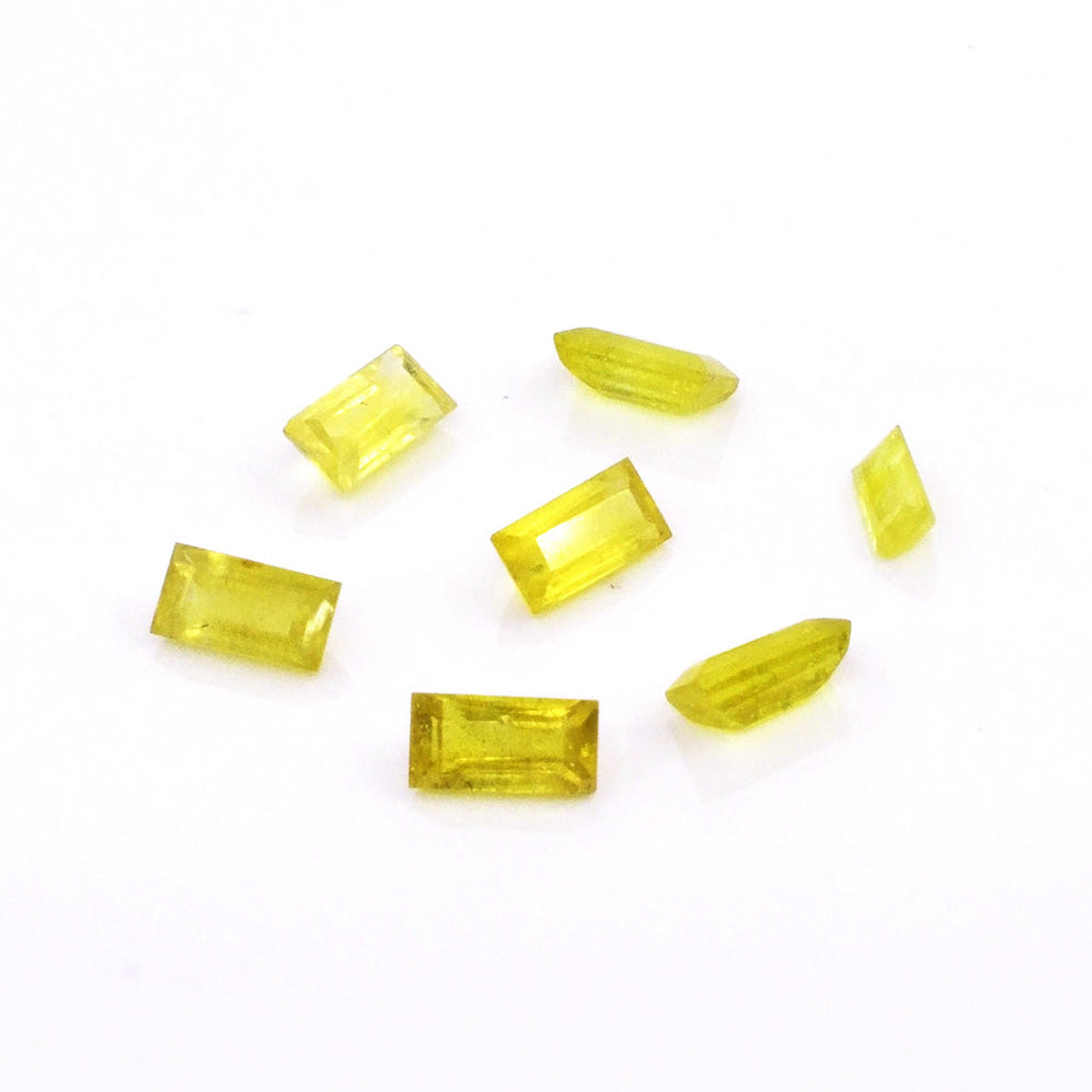 Natural Bangkok Yellow Sapphire Calibrated Baguettes | 3x6mm & 4x8mm