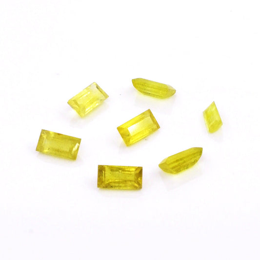 Natural Bangkok Yellow Sapphire Calibrated Baguettes | 2x4mm & 2.5x5mm