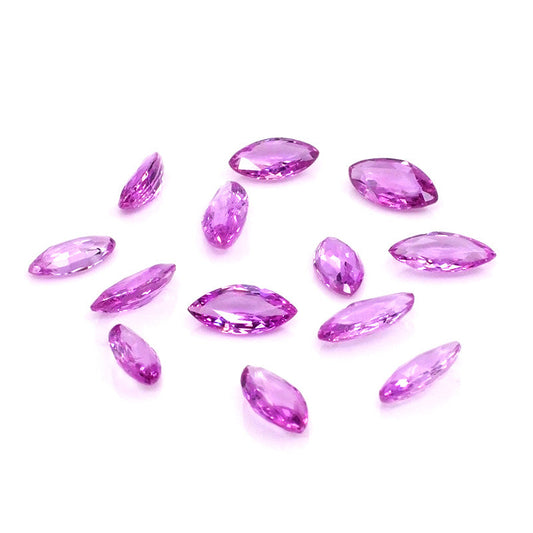 Natural Mozambique Untreated Pink Sapphire Calibrated Marquise | 4x8mm