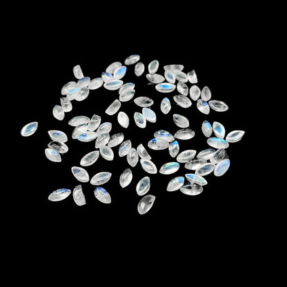 Natural Moon Stone Calibrated Cabochons Marquise | 4x8mm & 5x10mm