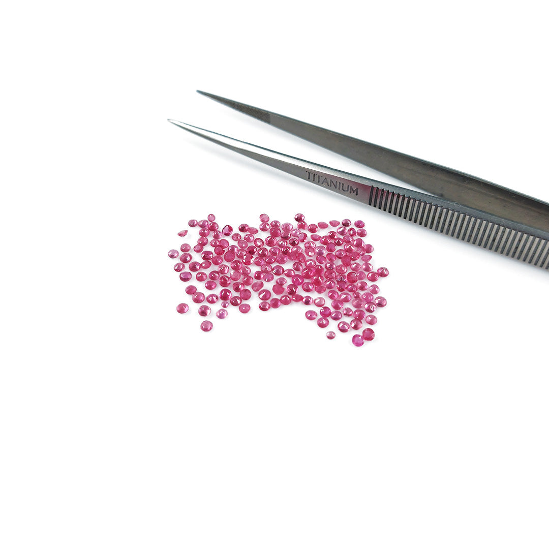 Natural Bangkok Ruby Calibrated Rounds 2mm