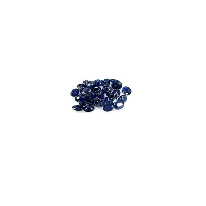 Natural Untreated Blue Sapphire Calibrated Ovals | 3x4mm & 4x5mm