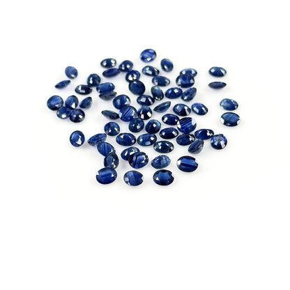 Natural Untreated Blue Sapphire Calibrated Ovals | 5x6mm & 6x7mm