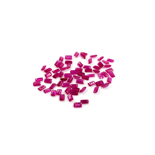 Natural Mozambique Untreated Ruby Calibrated Octagon 3x5mm