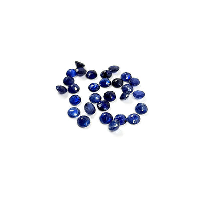 Natural  Bangkok Blue Sapphire Calibrated Rounds | 9mm & 10mm