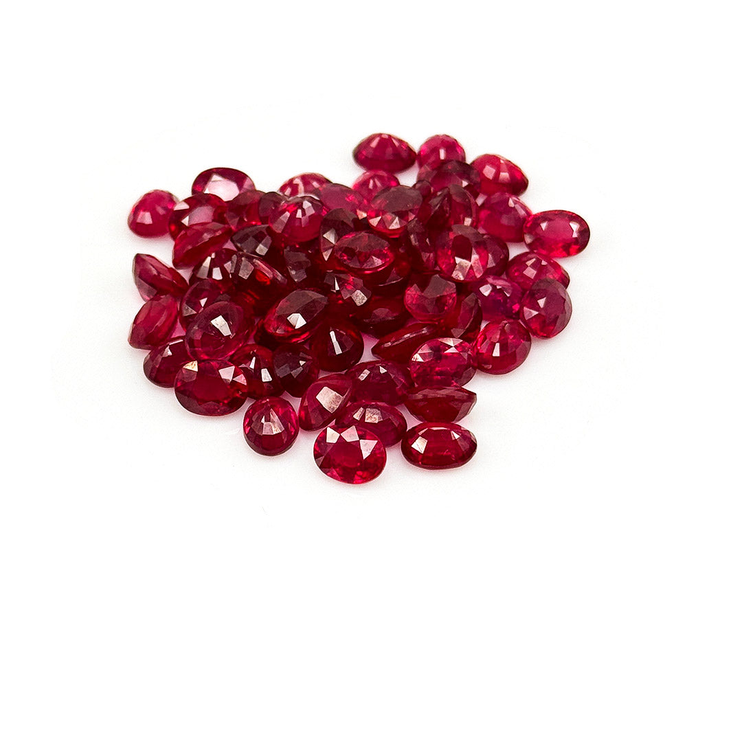 Natural Bangkok Ruby Calibrated Ovals | 5x7mm  & 6x8mm