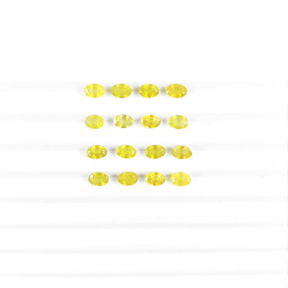 Natural Bangkok Yellow Sapphire Calibrated Ovals | 3x5mm & 6x4mm