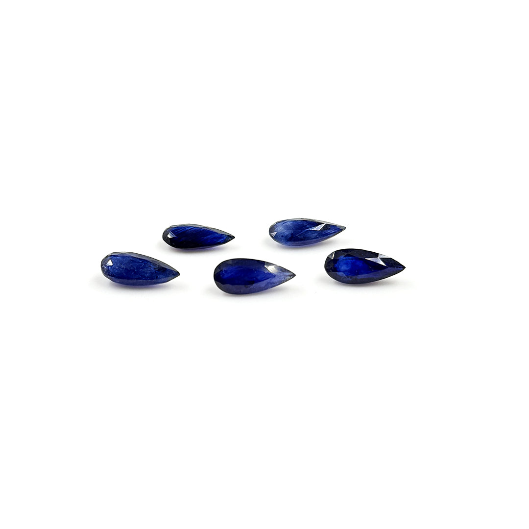 Natural  Bangkok Blue Sapphire Calibrated Pears | 6x14mm