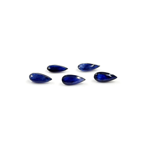 Natural  Bangkok Blue Sapphire Calibrated Pears | 6x14mm