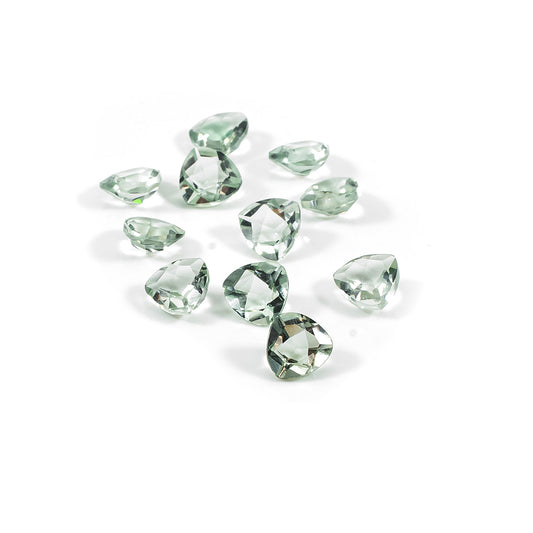 Natural Green Amethyst Calibrated Trillions | 7mm & 8mm
