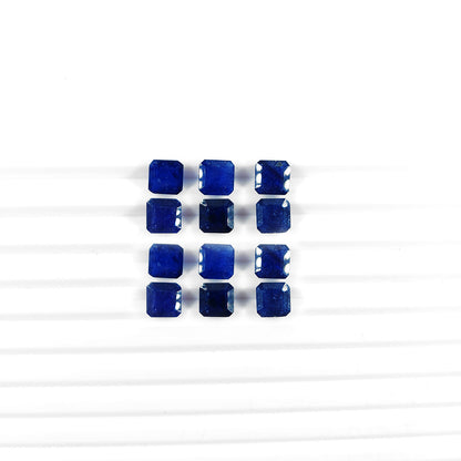 Natural  Bangkok Blue Sapphire Calibrated Squares Octagons | 7mm & 8mm