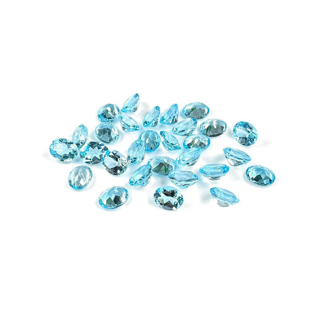 Natural Blue Topaz Calibrated Ovals | 7x9mm & 8x10mm