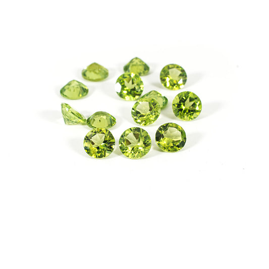 Natural Peridot Calibrated Rounds | 7mm & 8mm