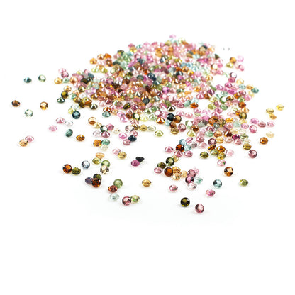 Natural Multi Tourmaline Calibrated Rounds | 1.5mm & 2mm