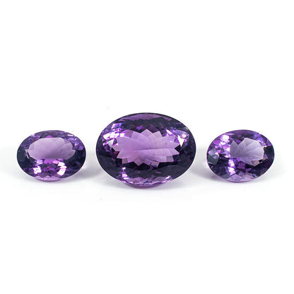 Natural Brazil Amethyst Ovals Matching layout | 46.35cts
