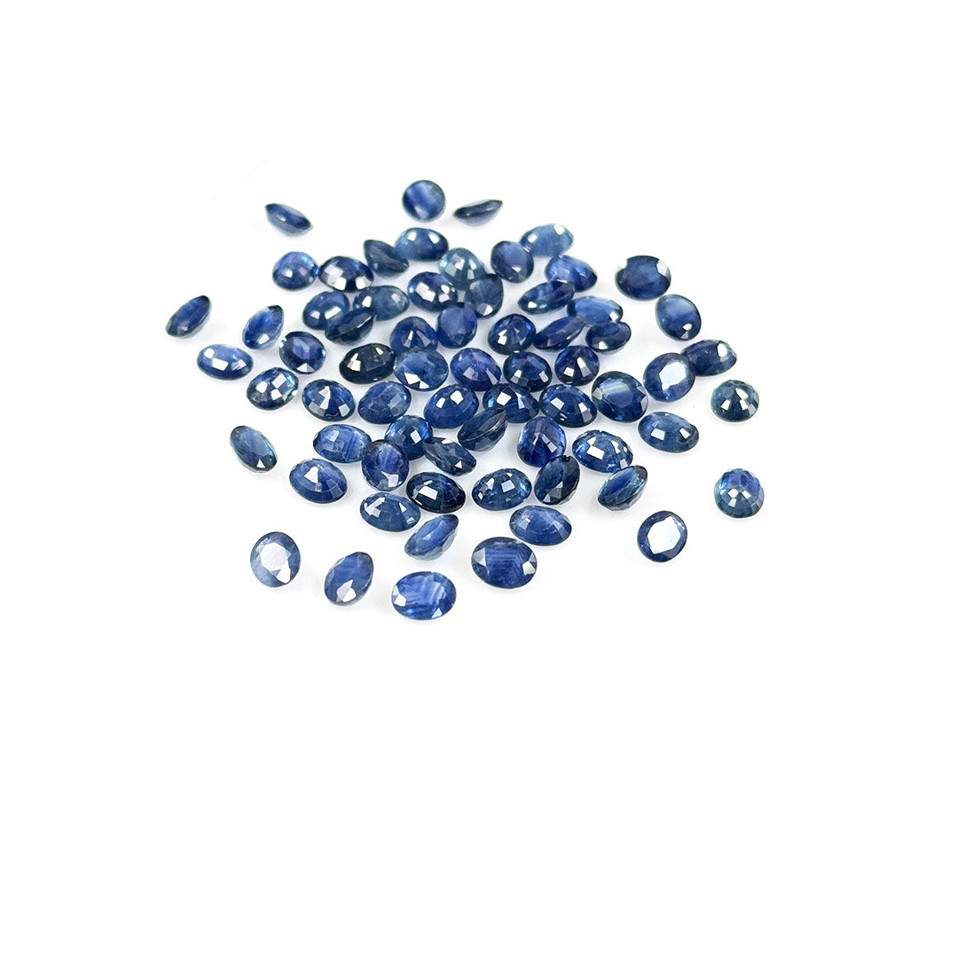 Natural Untreated Blue Sapphire Calibrated Ovals | 5x6mm & 6x8mm