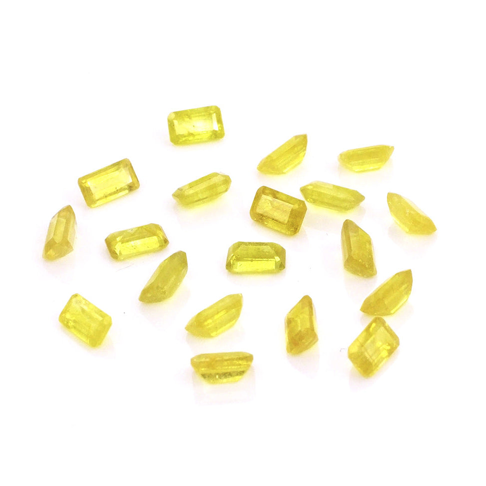 Natural Bangkok Yellow Sapphire Calibrated Octagons | 3x5mm & 4x6mm