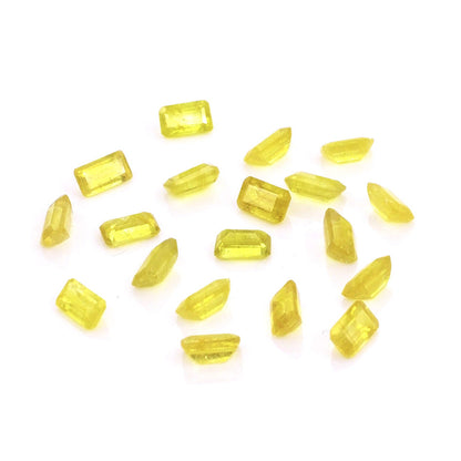 Natural Bangkok Yellow Sapphire Calibrated Octagons | 3x5mm & 4x6mm
