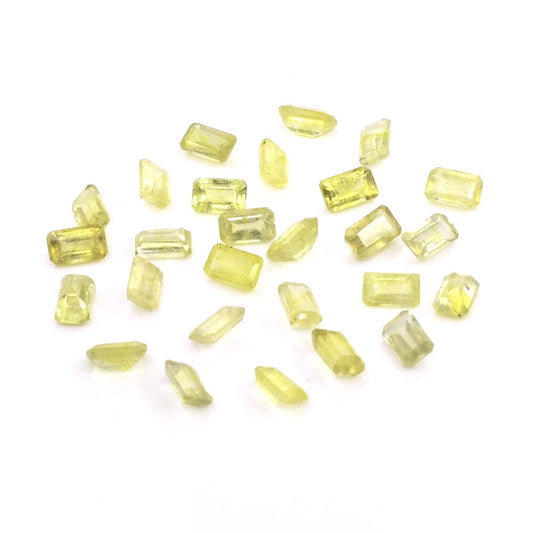 Natural Bangkok Yellow Sapphire Calibrated Octagons | 2x4mm
