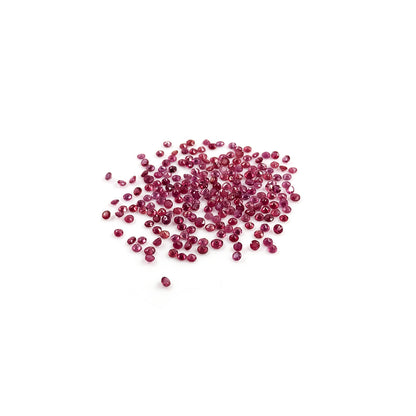Natural Bangkok Ruby Calibrated Rounds |  2mm-2.5mm