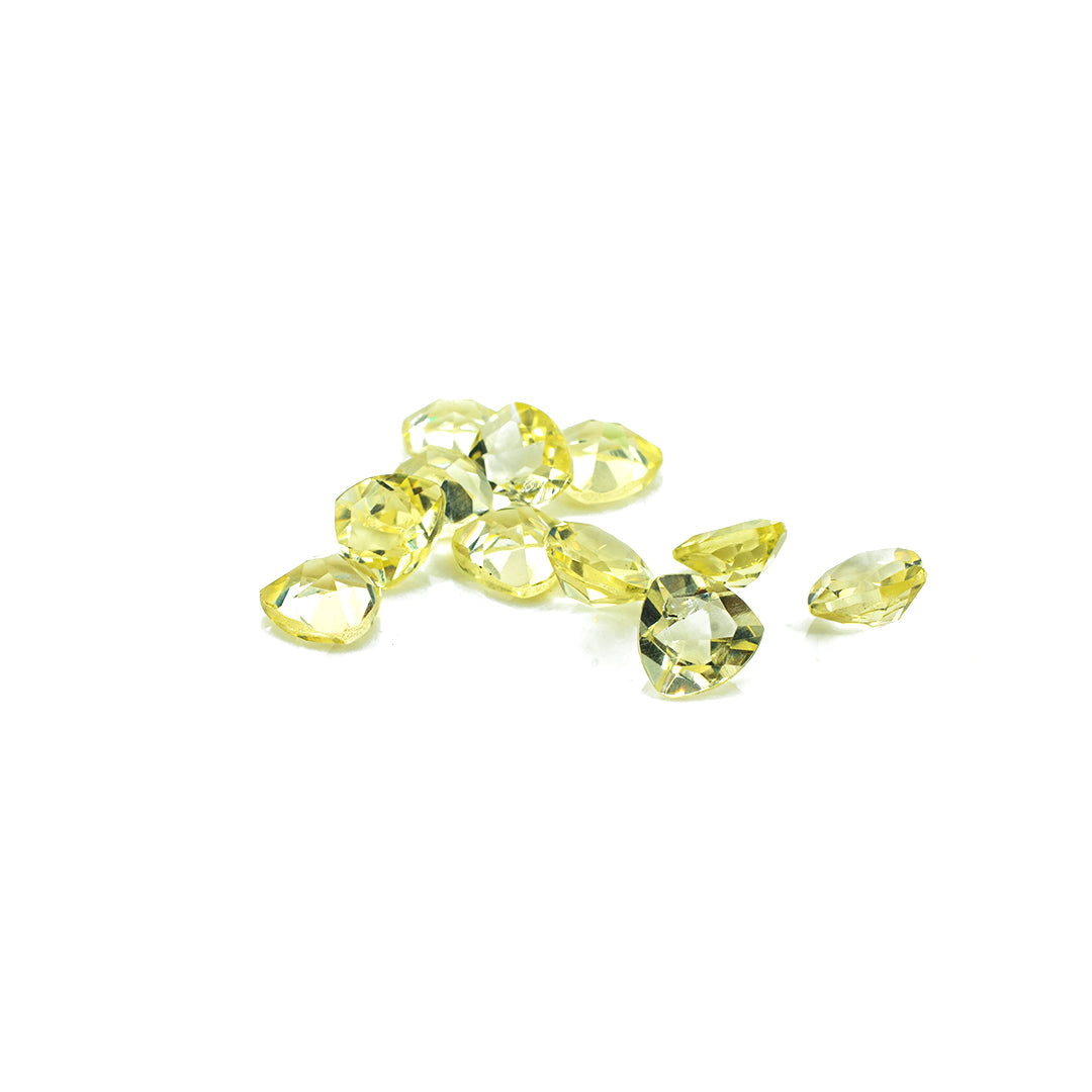 Natural Lemon Quartz Calibrated Trillions | 7mm & 8mm