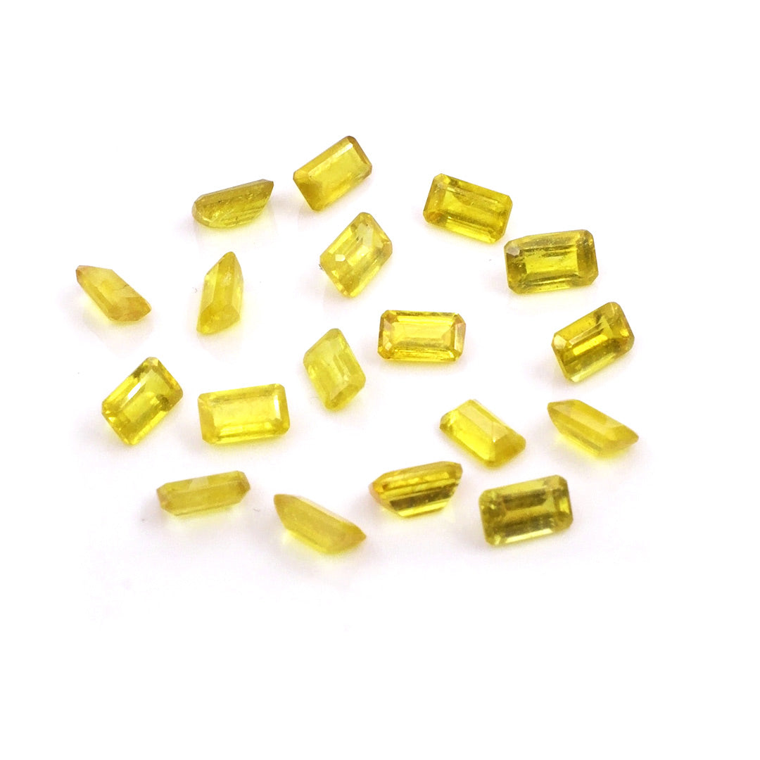 Natural Bangkok Yellow Sapphire Calibrated Octagons | 3x5mm & 4x6mm