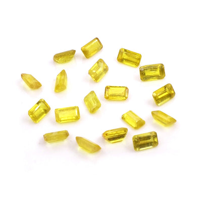 Natural Bangkok Yellow Sapphire Calibrated Octagons | 3x5mm & 4x6mm