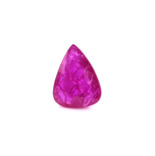 Natural Mozambique Untreated Ruby Pear 2cts