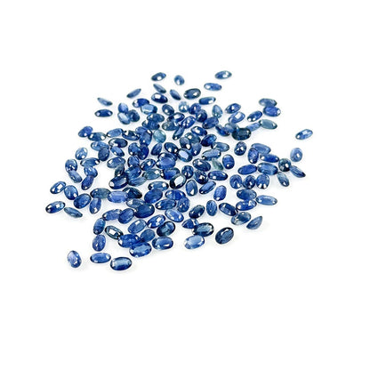 Natural Untreated Blue Sapphire Calibrated Ovals | 3x5mm & 6x4mm