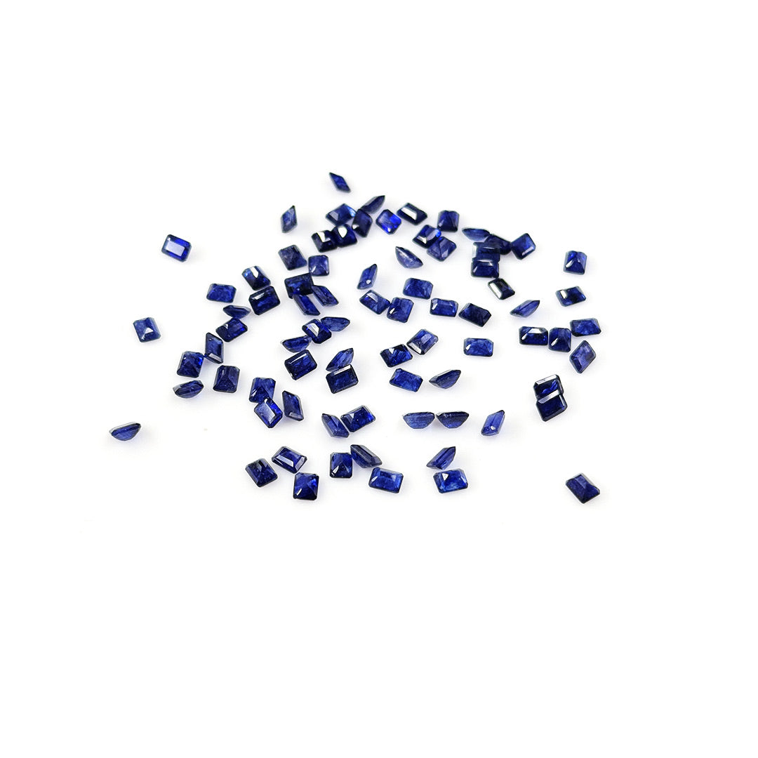 Natural  Bangkok Blue Sapphire Calibrated Octagons | 3x4mm & 4x5mm
