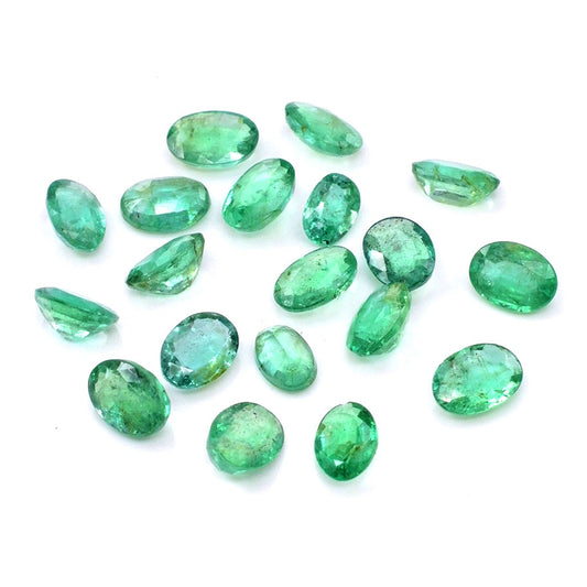 Natural Zambian Emerald Calibrated Ovals | 5x7mm & 6x8mm