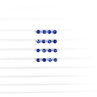 Natural Bangkok Blue Sapphire Calibrated Rounds | 3mm & 4mm