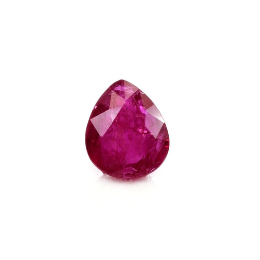 Natural Mozambique Untreated Ruby Pear 2cts