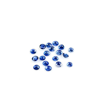 Natural Untreated Blue Sapphire Calibrated Rounds | 3mm & 3.5mm
