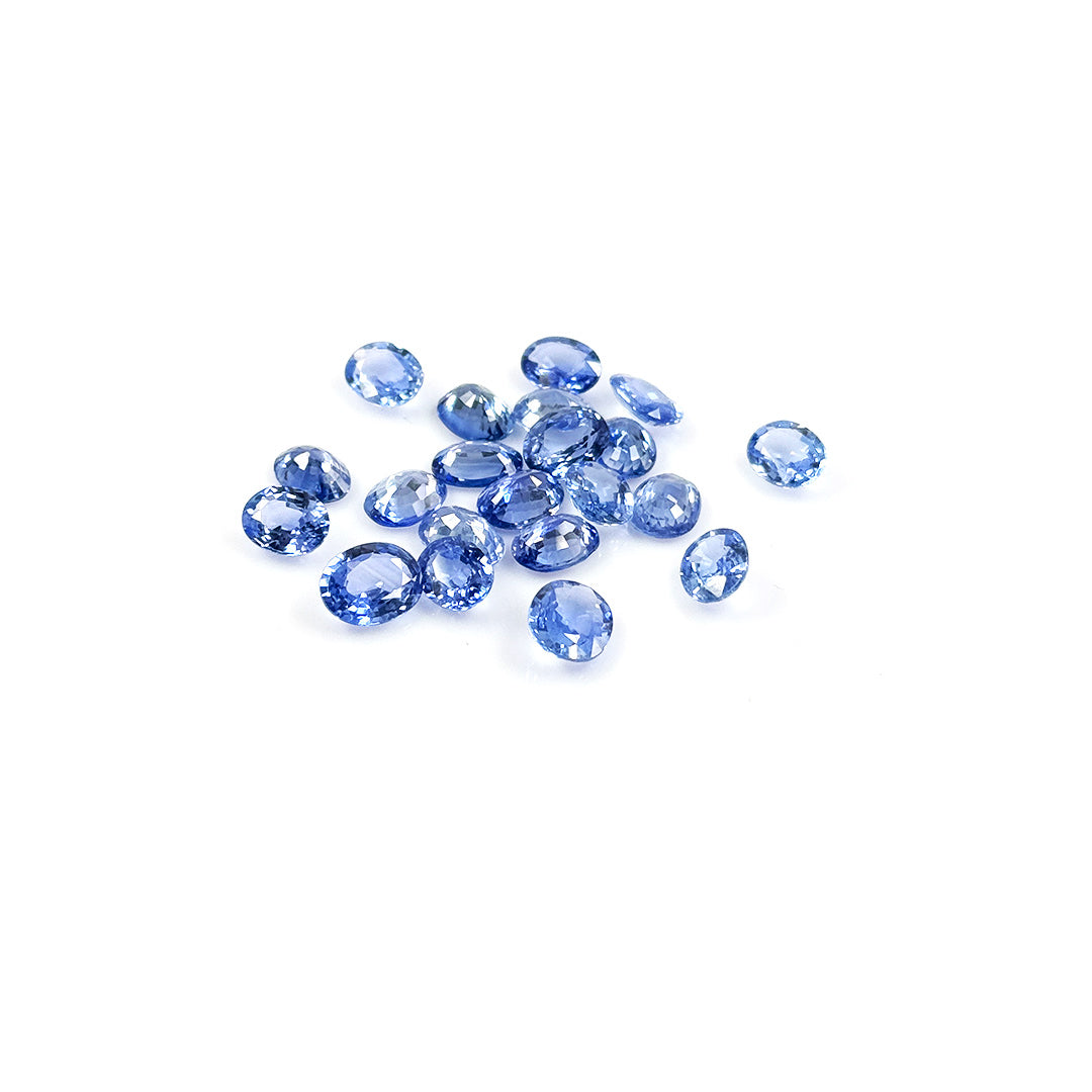 Natural Ceylon Untreated Blue Sapphire Calibrated Ovals | 5x7mm & 6x8mm