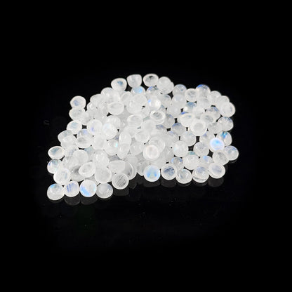Natural Moon Stone Calibrated Cabochon Rounds | 3mm & 4mm