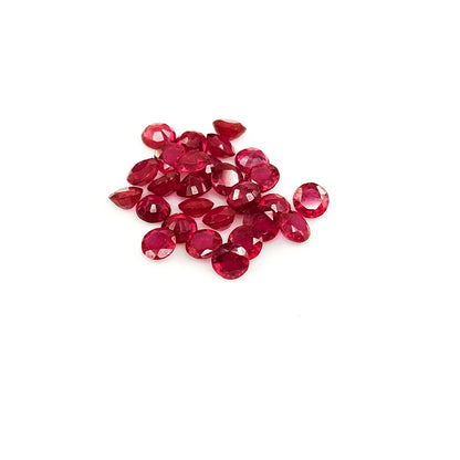 Natural Bangkok Ruby Calibrated Rounds | 6mm & 7mm