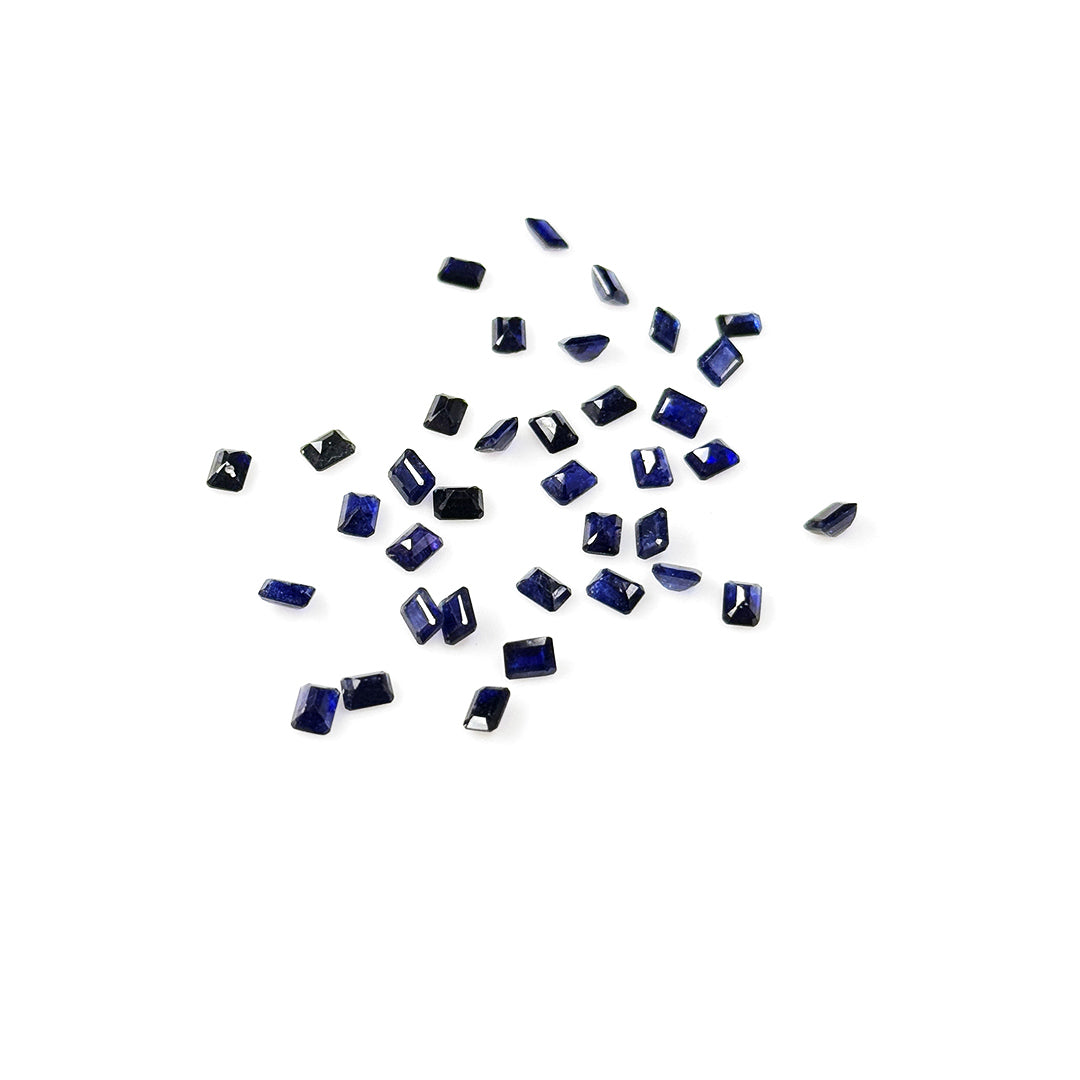 Natural  Bangkok Blue Sapphire Calibrated Octagons | 3x4mm & 4x5mm