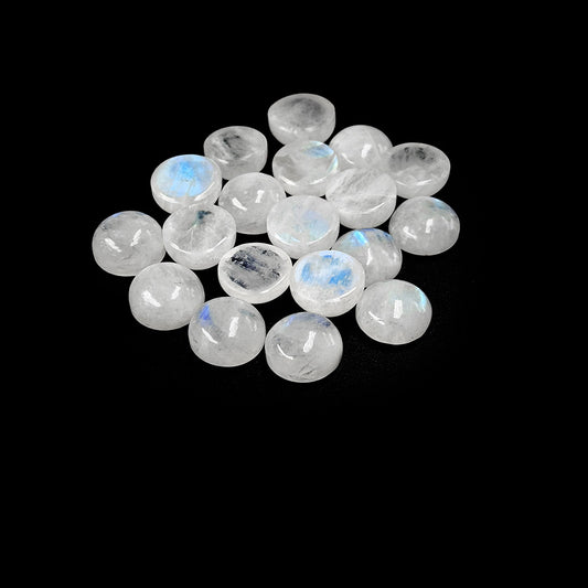Natural Moon Stone Calibrated Cabochon Rounds | 11mm & 12mm