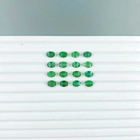 100% Natural Zambian Emerald 5x7mm Calibrated Ovals