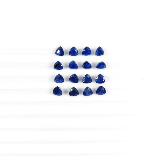 Natural Bangkok Blue Sapphire Calibrated Trillions | 6mm
