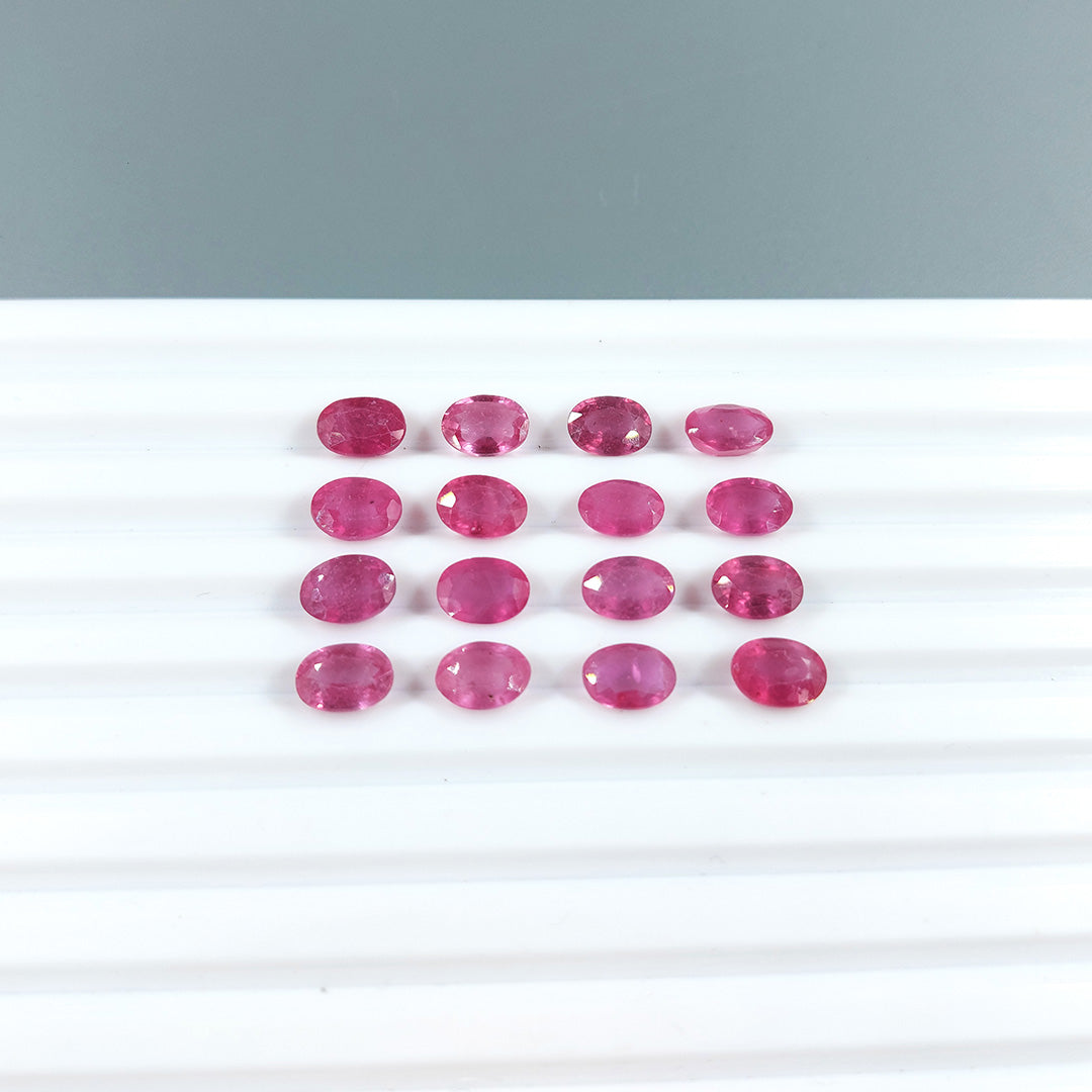 Natural Mozambique Ruby Calibrated Ovals | 6x4mm & 5x7mm