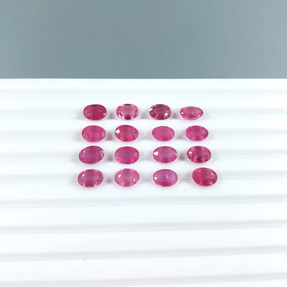 Natural Mozambique Ruby Calibrated Ovals | 6x4mm & 5x7mm