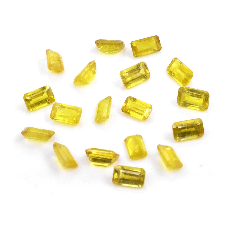 Natural Bangkok Yellow Sapphire Calibrated Octagons | 3x5mm & 4x6mm